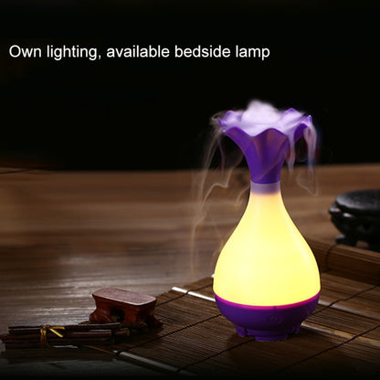 5V 4W USB Vase Aroma Diffuser Air Purifier Humidifier with LED Light for Office / Home Room(Purple) - Home & Garden by buy2fix | Online Shopping UK | buy2fix