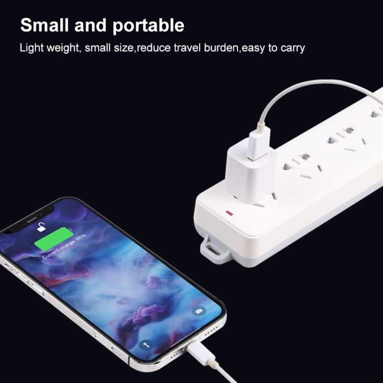 A2165 5V 1A Single USB Interface Mini Travel Charger, EU Plug(White) - Apple Accessories by buy2fix | Online Shopping UK | buy2fix