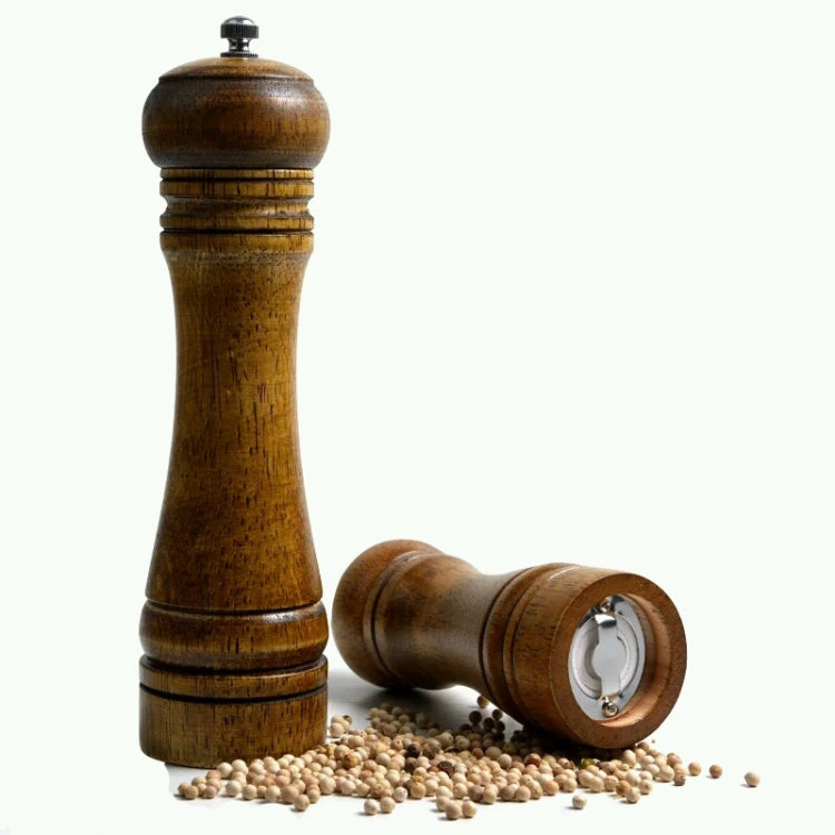 8 inch Length Classical Wooden Pepper Spice Salt Mill Grinder Muller - Home & Garden by buy2fix | Online Shopping UK | buy2fix