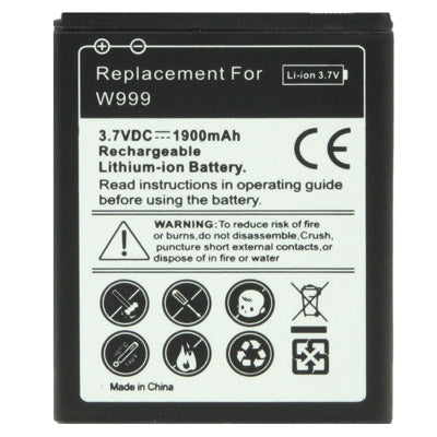 1900mAh Replacement Battery for Samsung W999 - For Samsung by buy2fix | Online Shopping UK | buy2fix