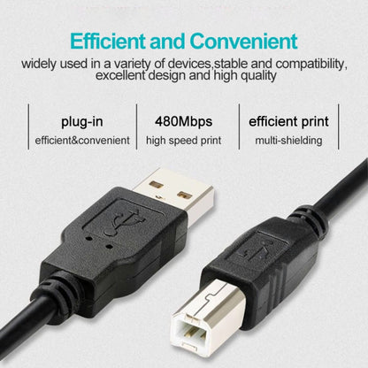 USB 2.0 Printer Extension AM to BM Cable, Length: 3m(Black) - USB Cable by buy2fix | Online Shopping UK | buy2fix