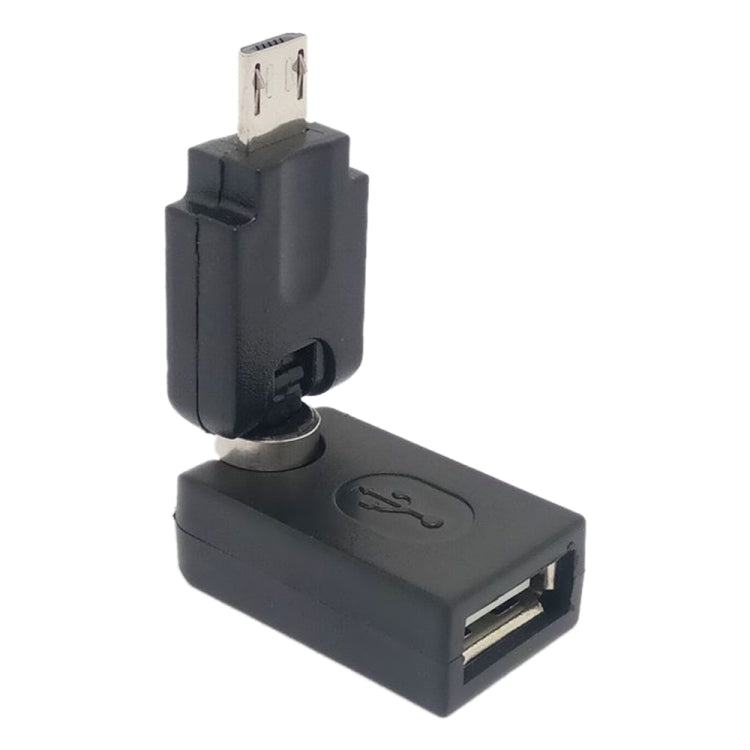 USB 2.0 AM to Mini USB 360 Degree Swivel Adapter(Black) - USB Adapter by buy2fix | Online Shopping UK | buy2fix