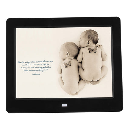 8 inch LED Display Multi-media Digital Photo Frame with Holder & Music & Movie Player, Support USB / SD Card Input(Black) - Consumer Electronics by buy2fix | Online Shopping UK | buy2fix