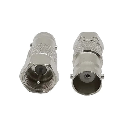 BNC Jack To F Plug Connector - Security by buy2fix | Online Shopping UK | buy2fix