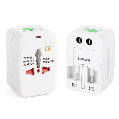 All in 1 (EU + AU + UK + US Plug) World Universal Travel Adaptor(White) - Consumer Electronics by buy2fix | Online Shopping UK | buy2fix