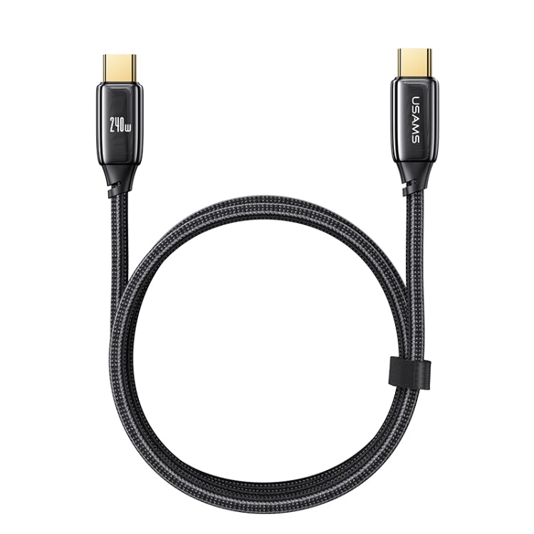 USAMS US-SJ580 U82 2m USB-C / Type-C to USB-C / Type-C 240W PD3.1 Charging Data Cable -  by USAMS | Online Shopping UK | buy2fix