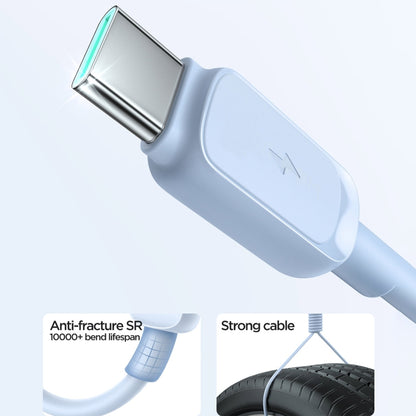 JOYROOM S-AC027A14 Multi-Color Series 3A USB to USB-C / Type-C Fast Charging Data Cable, Length:1.2m(Blue) -  by JOYROOM | Online Shopping UK | buy2fix