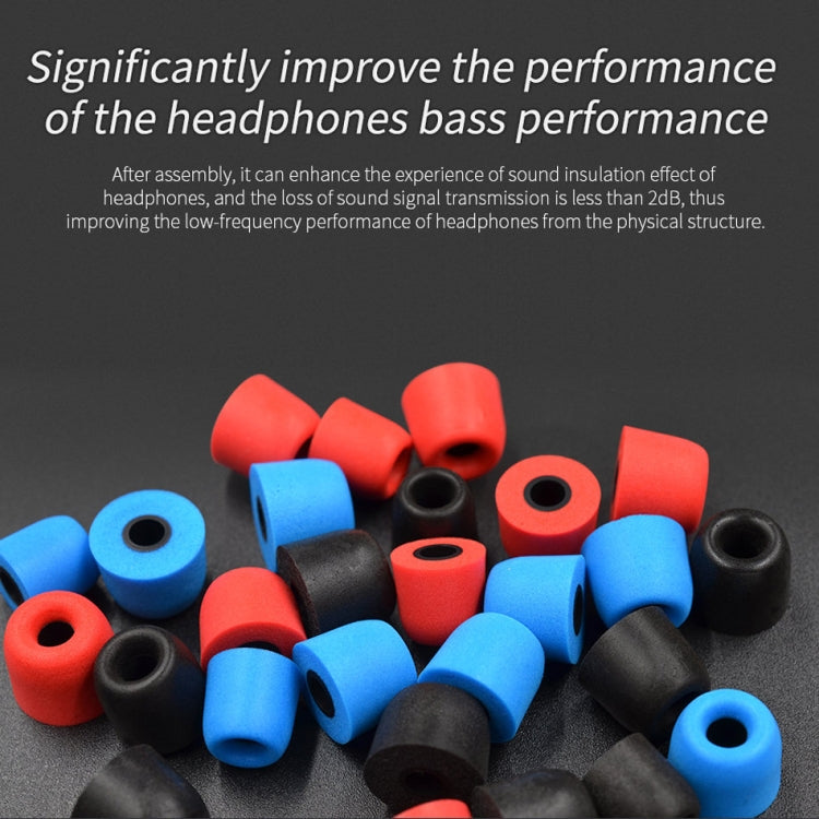 KZ 6 PCS Sound Insulation Noise Cancelling Memory Foam Earbuds Kit for All In-ear Earphone, Size: L & M & S(Blue) - Apple Accessories by KZ | Online Shopping UK | buy2fix
