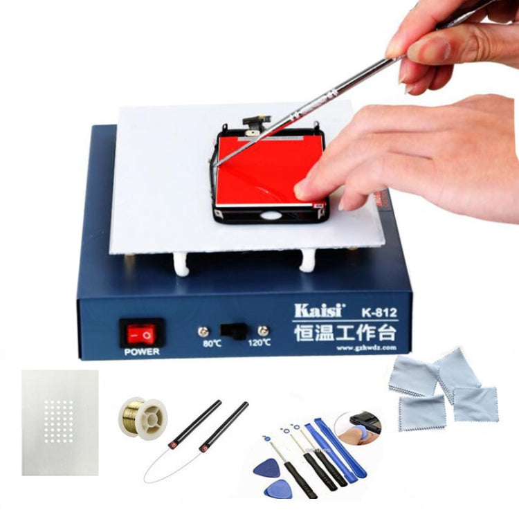 Kaisi K-812 Constant Temperature Heating Plate LCD Screen Open Separator Desoldering Station, EU Plug - Repair Platform by Kaisi | Online Shopping UK | buy2fix