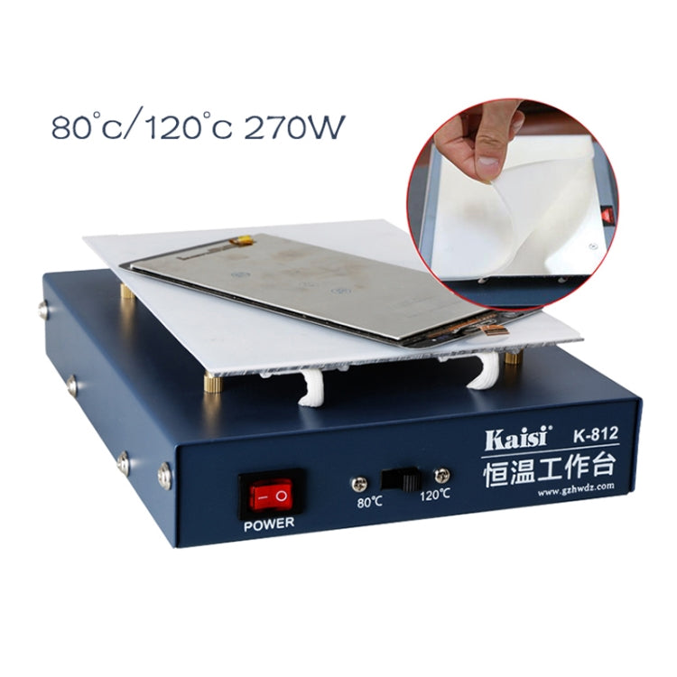 Kaisi K-812 Constant Temperature Heating Plate LCD Screen Open Separator Desoldering Station, EU Plug - Repair Platform by Kaisi | Online Shopping UK | buy2fix