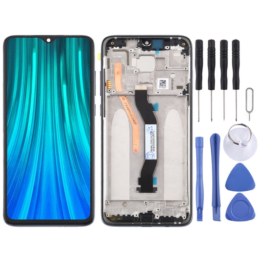TFT LCD Screen for Xiaomi Redmi Note 8 Pro Digitizer Full Assembly with Frame (Double SIM Card Version)(Black) - LCD Screen by buy2fix | Online Shopping UK | buy2fix