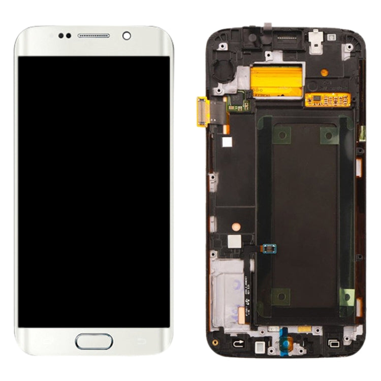 Original LCD Screen and Digitizer Full Assembly with Frame For Samsung Galaxy S6 Edge SM-G925F (White) - LCD Screen by buy2fix | Online Shopping UK | buy2fix