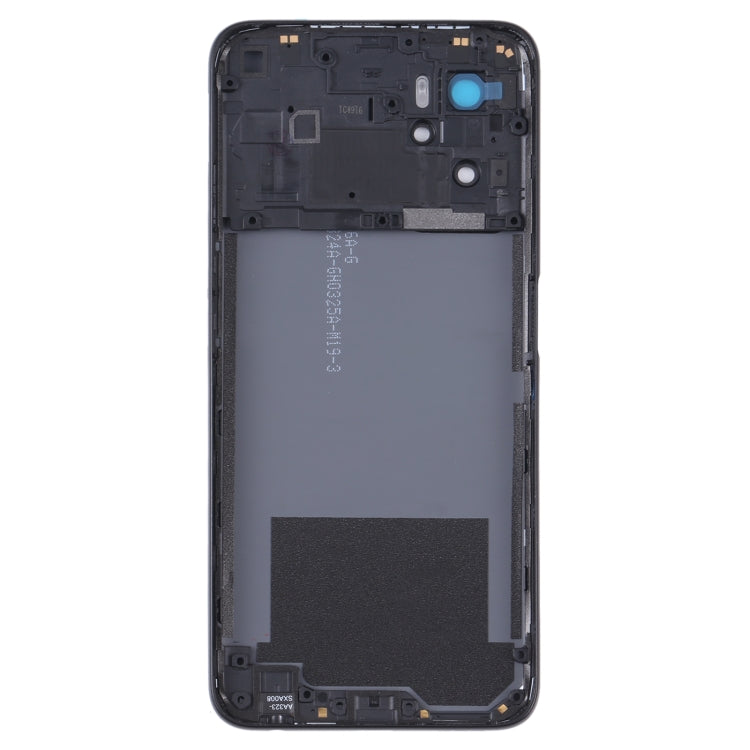 Battery Back Cover with Middle Frame for OPPO A36/A76(Black) - Repair & Spare Parts by buy2fix | Online Shopping UK | buy2fix