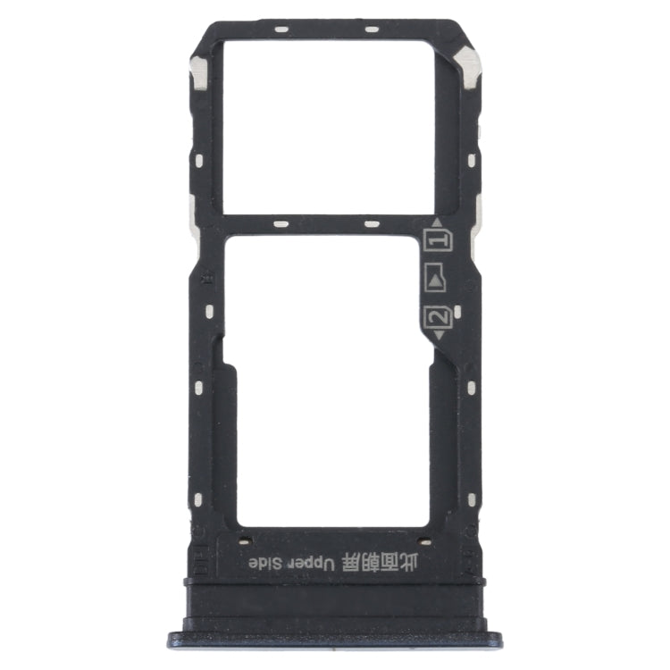 For vivo Y33S / Y33T SIM Card Tray + SIM / Micro SD Card Tray (Black) - Card Socket by buy2fix | Online Shopping UK | buy2fix