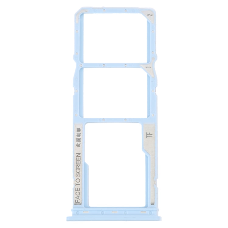 For Xiaomi Redmi A1 2022 / Redmi A1+ SIM Card Tray + SIM Card Tray + Micro SD Card Tray (Blue) - Card Tray by buy2fix | Online Shopping UK | buy2fix