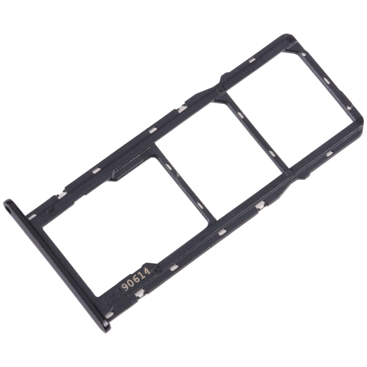 For Motorola Moto G7 Play SIM Card Tray + SIM Card Tray + Micro SD Card Tray (Black) - Card Socket by buy2fix | Online Shopping UK | buy2fix