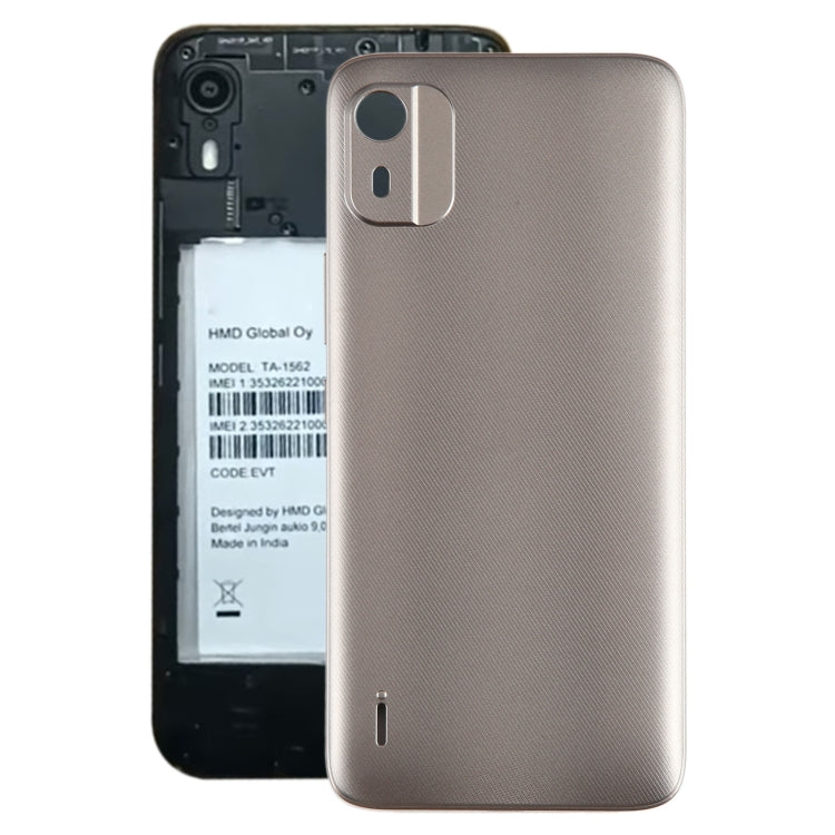 For Nokia C12 Original Battery Back Cover(Brown) - Back Cover by buy2fix | Online Shopping UK | buy2fix