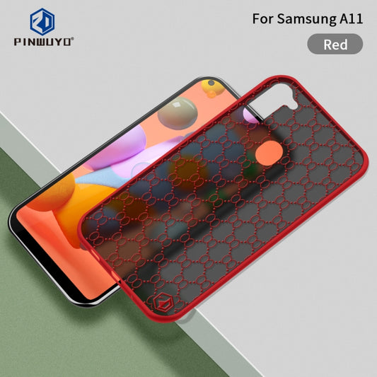 For Samsung Galaxy A11 US PINWUYO Series 2 Generation PC + TPU Anti-drop All-inclusive  Protective Case(Red) - Galaxy Phone Cases by PINWUYO | Online Shopping UK | buy2fix