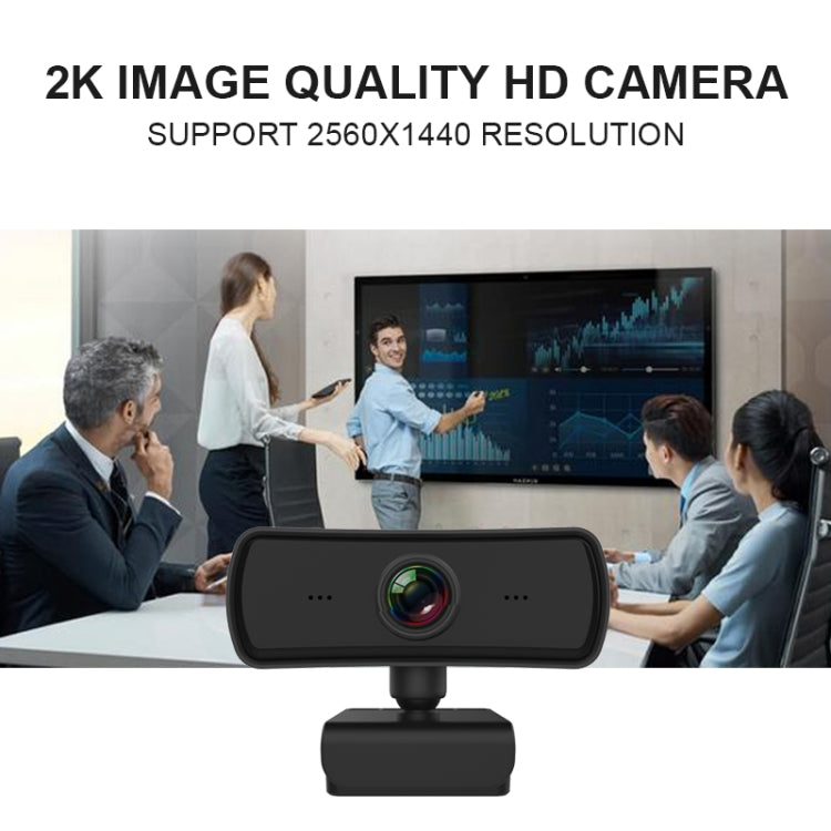 C3 400W Pixels 2K Resolution Auto Focus HD 1080P Webcam 360 Rotation For Live Broadcast Video Conference Work WebCamera With Mic USB Driver-free -  by buy2fix | Online Shopping UK | buy2fix