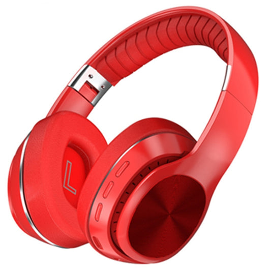 VJ320 Bluetooth 5.0 Head-mounted Foldable Wireless Headphones Support TF Card with Mic(Red) - Headset & Headphone by buy2fix | Online Shopping UK | buy2fix