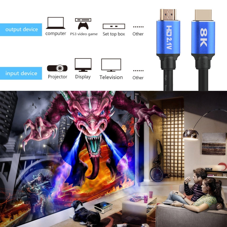 HD08 8K Ultra Clear HDMI 2.1 TV Computer Projection Set-top Box HDMI Cable, Cable Length:2m - Cable by buy2fix | Online Shopping UK | buy2fix