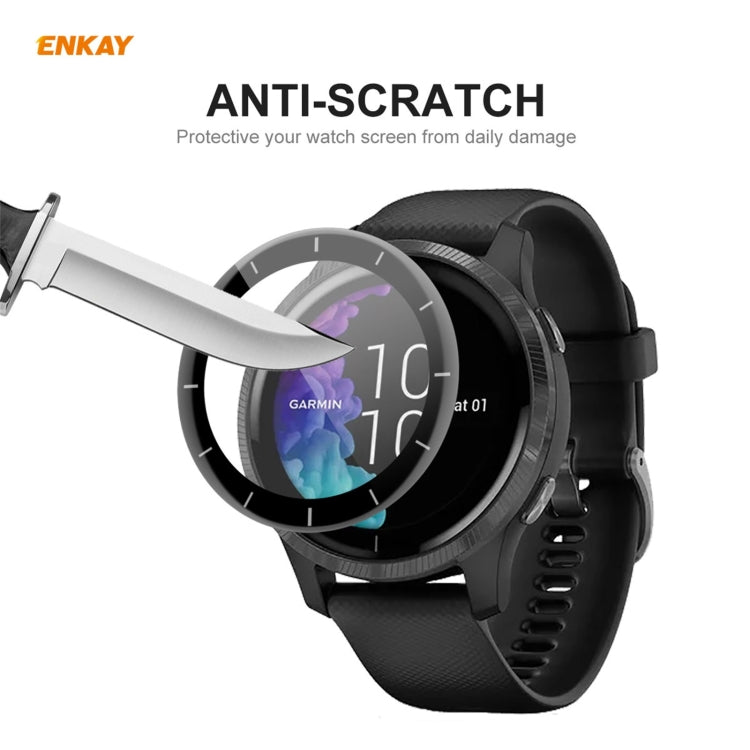 For Venu 2 / Vivoactive 4 45mm ENKAY Hat-Prince 3D Full Screen Soft PC Edge + PMMA HD Screen Protector Film - Screen Protector by ENKAY | Online Shopping UK | buy2fix