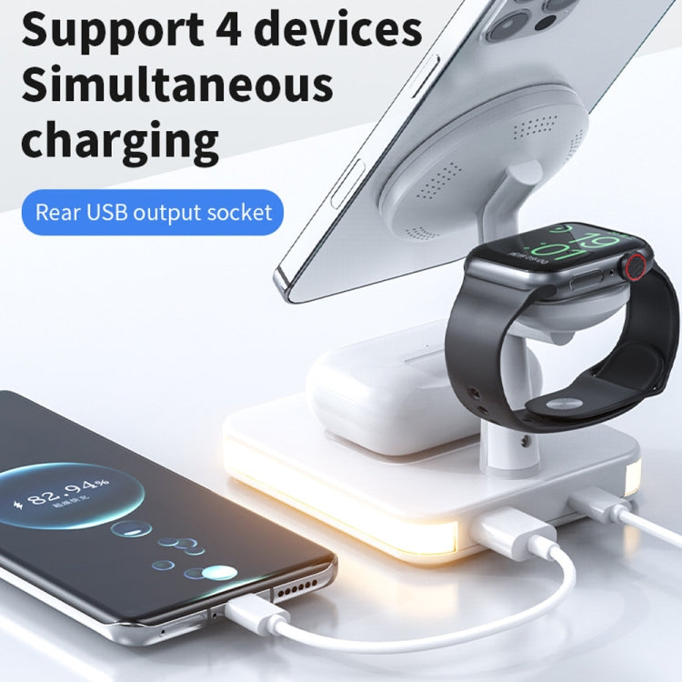 WX-991 Magnetic 4 in 1 Wireless Charger for iPhone / iWatch / AirPods or other Smart Phones(Black) - Apple Accessories by buy2fix | Online Shopping UK | buy2fix