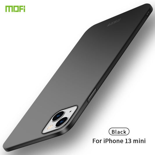 For iPhone 13 mini  MOFI Frosted PC Ultra-thin Hard Case(Black) - iPhone 13 mini Cases by MOFI | Online Shopping UK | buy2fix