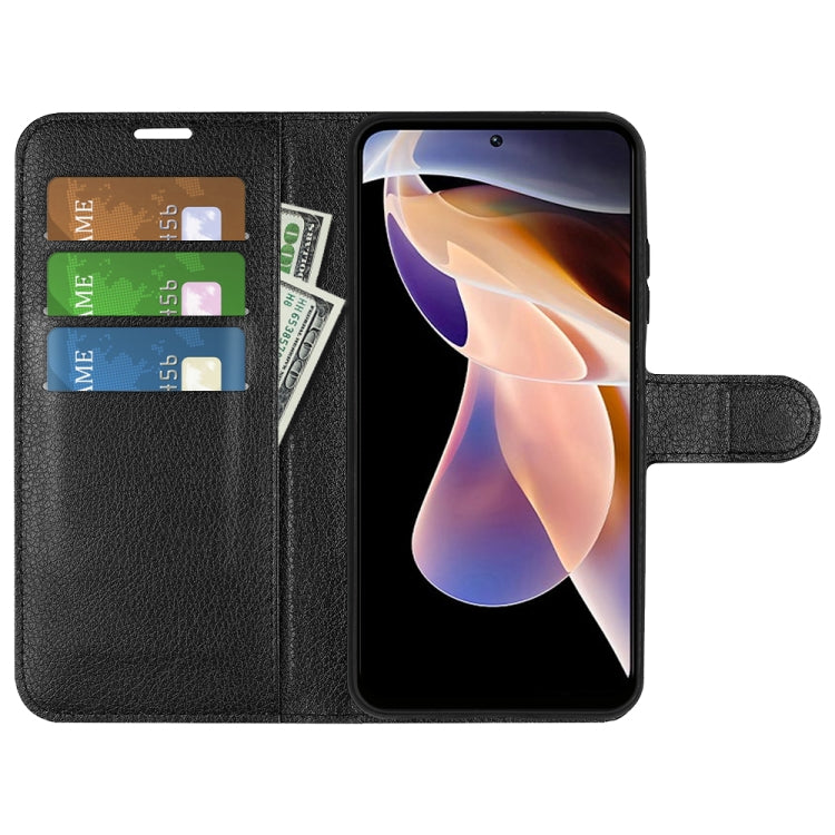 For Xiaomi Redmi Note 11 Pro / Note 11 Pro+ Litchi Texture Horizontal Flip Protective Case with Holder & Card Slots & Wallet(Black) - Xiaomi Accessories by buy2fix | Online Shopping UK | buy2fix