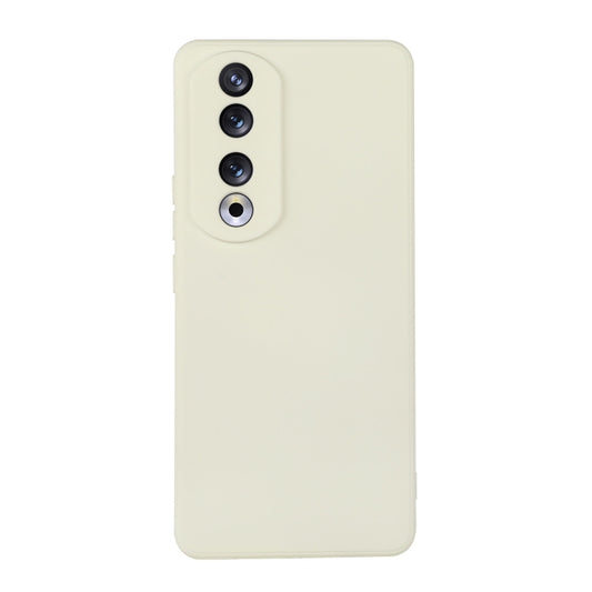 For Honor 90 Pro ENKAY Hat-Prince Liquid Silicone Shockproof Soft Phone Case(Beige) - Honor Cases by ENKAY | Online Shopping UK | buy2fix