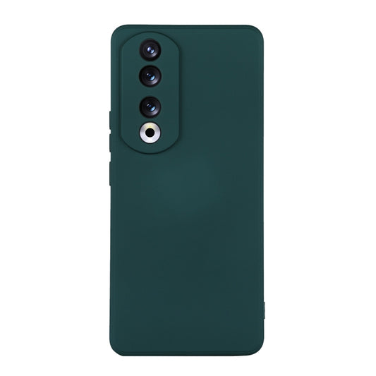 For Honor 90 Pro ENKAY Hat-Prince Liquid Silicone Shockproof Soft Phone Case(Dark Green) - Honor Cases by ENKAY | Online Shopping UK | buy2fix