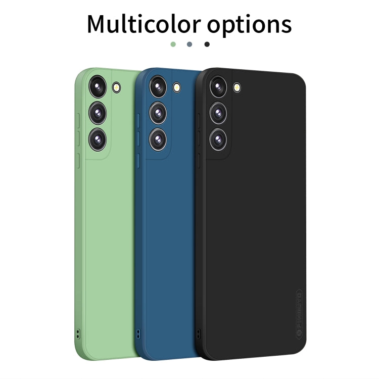 For Samsung Galaxy S22 5G PINWUYO Liquid Silicone TPU Phone Case(Black) - Galaxy S22 5G Cases by PINWUYO | Online Shopping UK | buy2fix