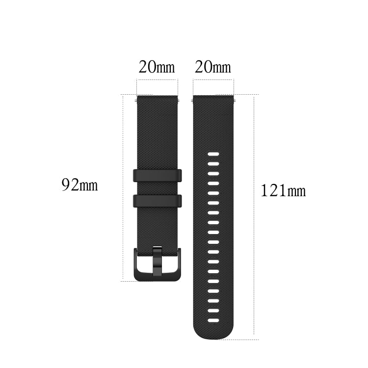 For Samsung Galaxy Watch 42mm 20mm Checkered Silicone Watch Band(Beige) - Watch Bands by buy2fix | Online Shopping UK | buy2fix