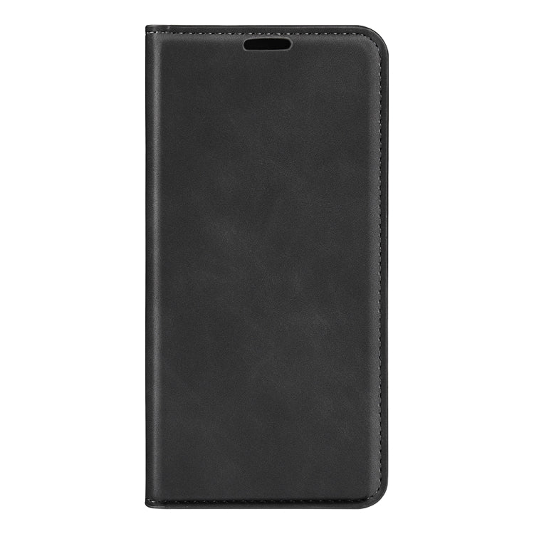 For Xiaomi Redmi Note 11 4G / Note 11S Retro-skin Magnetic Suction Leather Phone Case(Black) - Xiaomi Accessories by buy2fix | Online Shopping UK | buy2fix