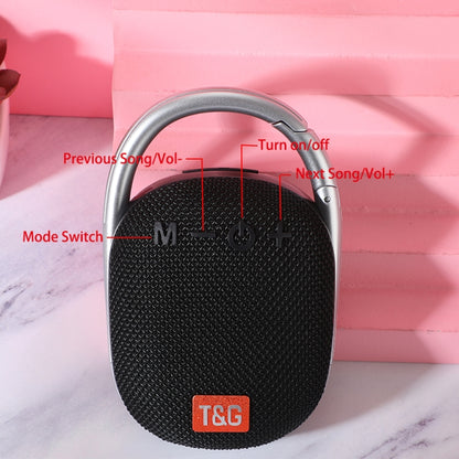 T&G TG321 TWS Portable Wireless Outdoor Mini Speaker with LED Light(Blue) - Mini Speaker by T&G | Online Shopping UK | buy2fix