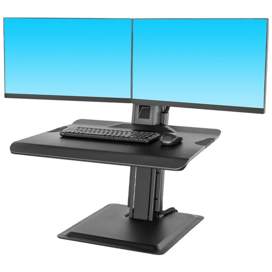 NORTH BAYOU NB L100 Sit-Stand Workstation Desk Table Clamp Dual LCD Monitor Mount For 22-27 inch - Consumer Electronics by buy2fix | Online Shopping UK | buy2fix