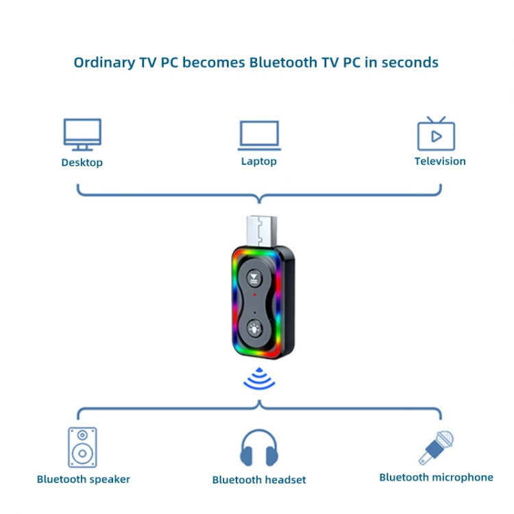 Q1 USB Bluetooth 5.3 Audio Receiver Transmitter Bluetooth Adapter - Bluetooth Adapters by buy2fix | Online Shopping UK | buy2fix