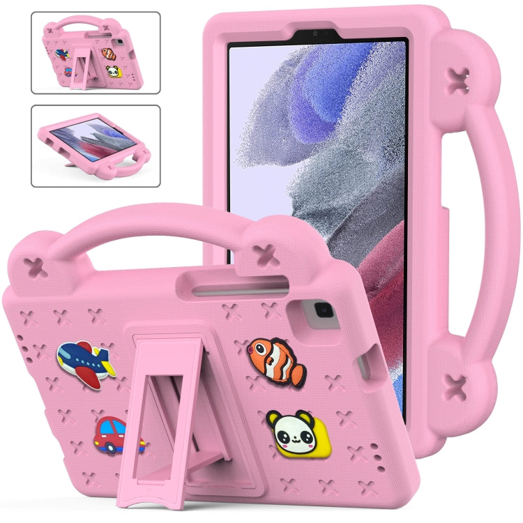 For Samsung Galaxy Tab A7 Lite 8.7 2021 T220/T225 Handle Kickstand Children EVA Shockproof Tablet Case(Pink) - Samsung Accessories by buy2fix | Online Shopping UK | buy2fix