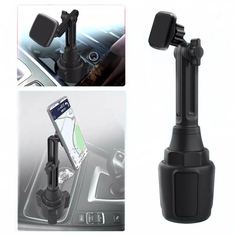 A57+X906 Ajustable Convenient Car Water Cup Magnetic Mobile Phone Holder - In Car by buy2fix | Online Shopping UK | buy2fix