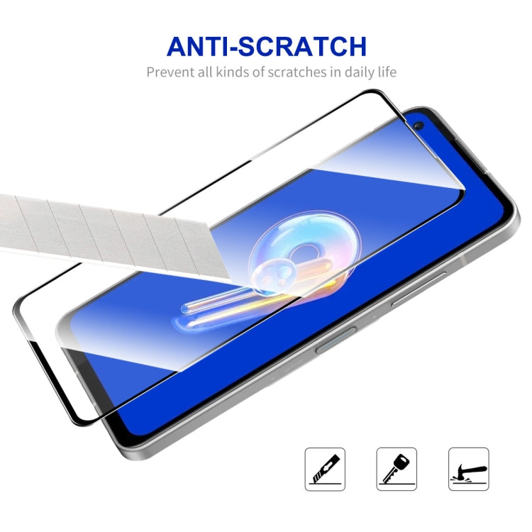 For Asus Zenfone 9 10pcs ENKAY Full Glue 0.26mm 9H 2.5D Tempered Glass Full Film - ASUS Tempered Glass by ENKAY | Online Shopping UK | buy2fix