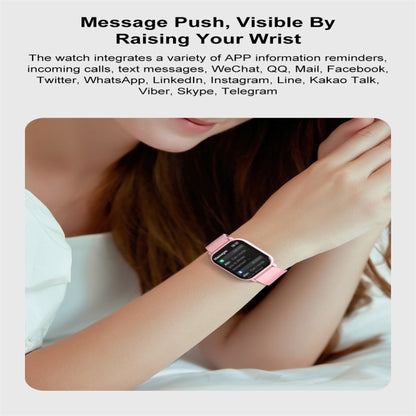 ZW32 1.85 inch Color Screen Smart Watch,Support Heart Rate Monitoring/Blood Pressure Monitoring(Pink) - Smart Wear by buy2fix | Online Shopping UK | buy2fix