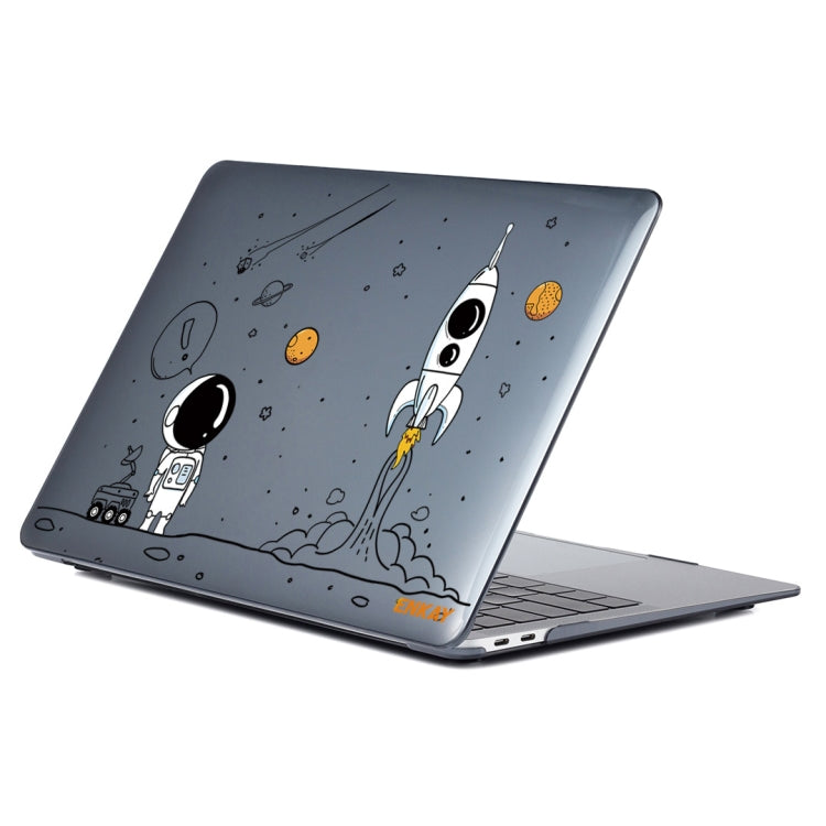 For MacBook Air 13.6 2022/2024 A2681 (M2) / A3113 (M3) ENKAY Hat-Prince 3 in 1 Spaceman Pattern Laotop Protective Crystal Case with TPU Keyboard Film / Anti-dust Plugs, Version:US(Spaceman No.1) - MacBook Air Cases by ENKAY | Online Shopping UK | buy2fix