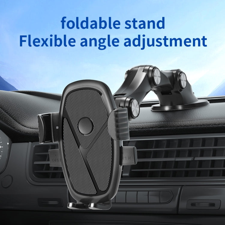 XZ3+JZ3 Suction Cup Type Car Holder Fixed Shockproof Mobile Phone Stand GPS Navigation Holder - In Car by buy2fix | Online Shopping UK | buy2fix