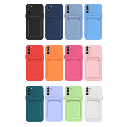 For Samsung Galaxy A54 5G Skin Feel Card TPU Contrast Color Button Phone Case(Black) - Galaxy Phone Cases by buy2fix | Online Shopping UK | buy2fix