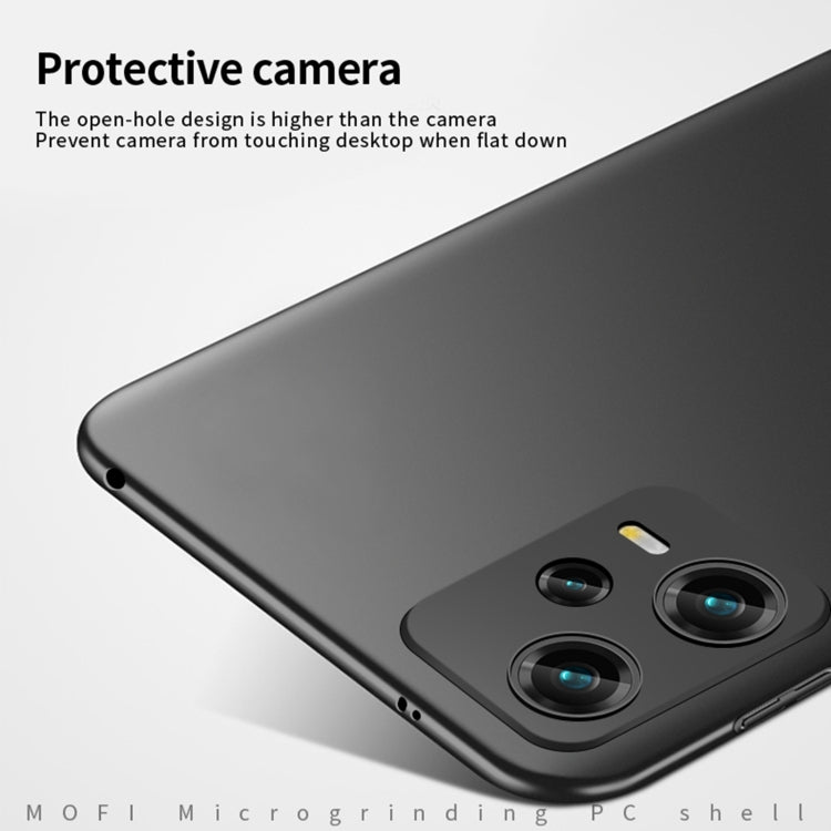 For Xiaomi Redmi Note 12 5G Global MOFI Micro-Frosted PC Ultra-thin Hard Phone Case(Black) - Xiaomi Cases by MOFI | Online Shopping UK | buy2fix