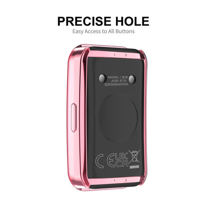 For Huawei Band 8 / 9 ENKAY Hat-Prince Full Coverage Electroplated Soft TPU Watch Case with Screen Protection(Pink) - Watch Cases by ENKAY | Online Shopping UK | buy2fix