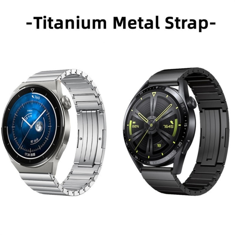 For Huawei Watch GT Runner One Bead Titanium Alloy Watch Band(Gray) - Watch Bands by buy2fix | Online Shopping UK | buy2fix