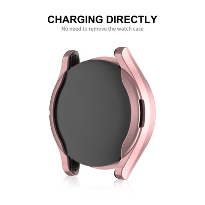 For Samsung Galaxy Watch6 40mm ENKAY Hat-Prince Full Coverage Electroplated Soft TPU Case with Screen Protection(Black) - Watch Cases by ENKAY | Online Shopping UK | buy2fix