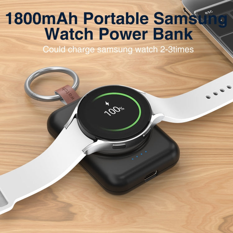 For Samsung Galaxy Watch Series Aluminum Smart Watch Wireless Charger(Black) - Charger by buy2fix | Online Shopping UK | buy2fix