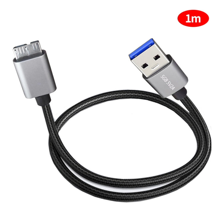 JUNSUNMAY USB 3.0 Male to Micro-B Cord Cable Compatible with Samsung Camera Hard Drive, Length:1m - USB Cable by JUNSUNMAY | Online Shopping UK | buy2fix